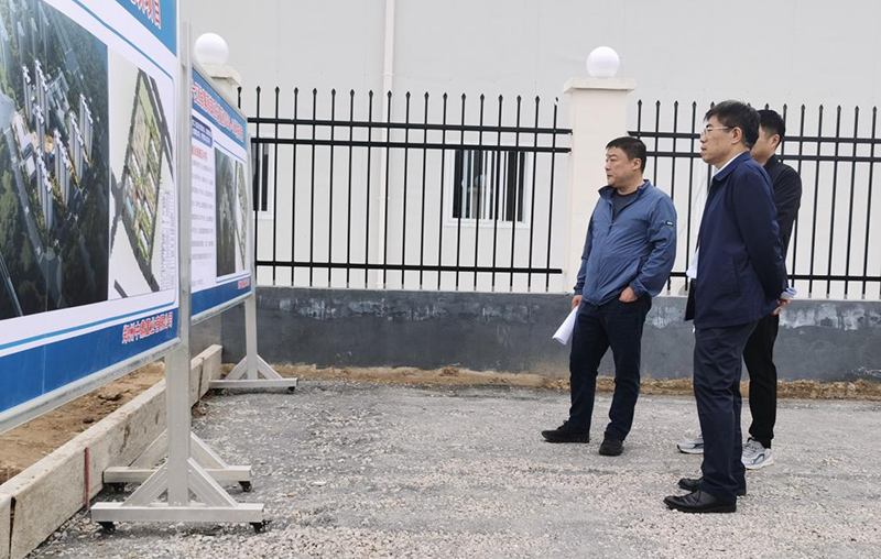明升MS88体育登录负责人汪洋到侯寨新镇区安置区调研项目建设工作
